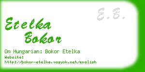 etelka bokor business card
